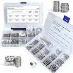 830Pcs Set Screw Assortment Kit, Standard Sae +, M3-M8, 1/8"-40 To 5/16"-18