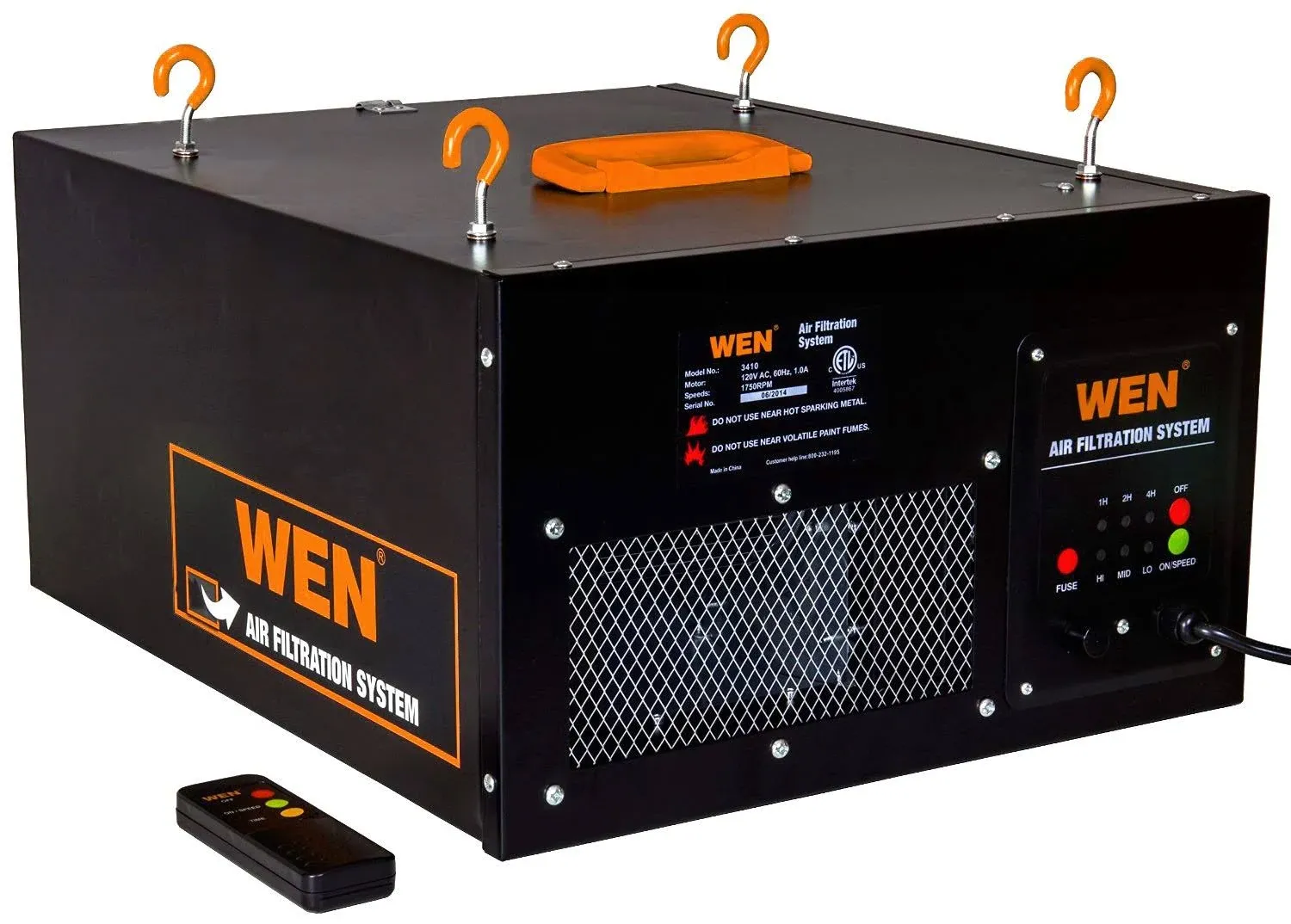 WEN 3410 3-Speed Remote-Controlled Air Filtration System