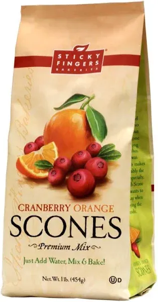 Sticky Fingers Bakeries Cranberry Orange Scone Mix Package