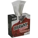 Georgia-Pacific Brawny Professional P300 Disposable Cleaning Towel by GP PRO,29050/03,Medium Duty,Tall Box,White,5 Boxes @ 166 Count