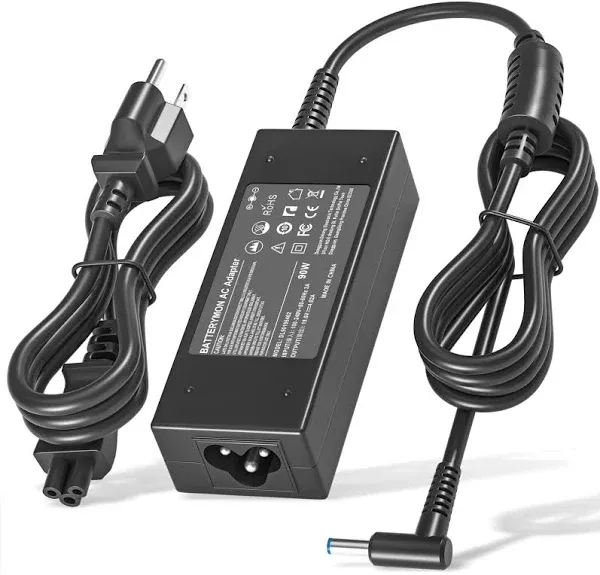 90W 19.5V 4.62A Laptop Charger Power Adapter for HP 741727-001 710413-001 710414-001 709986-003 740015-001 854117-850 PPP009C, Envy TouchSmart M6 M7 15-j 17-j 17t, EliteBook Folio 1040 G1 G2 PC