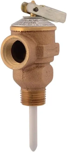 Cash Acme Temperature and Pressure Relief Valve