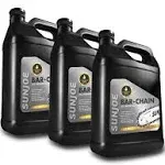 Sun Joe Premium Bar, Chain and Sprocket Oil Bundle | All Season Chainsaw Chain Lubrication | 1 Gallon | 3-Pack