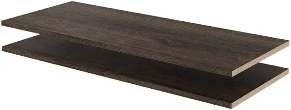 Easy Track 5/8 in. H X 35 in. W X 14 in. L Wood Closet Shelf