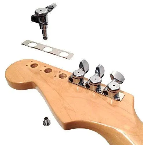 Hipshot Tuner Upgrade Kit 6 In Line Locking UMP Chrome fits Fender Strat &Tele No Mod install | Reverb