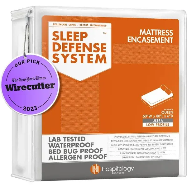 HOSPITOLOGY Sleep Defense System Bed Bug Allergen Proof Encasement / Twin XL