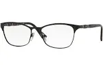 Vogue Eyeglasses Frames VO3987-B 352 Black Cat Eye Sparkly Crystals 52-16-135