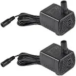 2Pcs DC5.5V-12V Mini Submersible Water Pump 1W-3W Small Fountain Pump for Aqu...