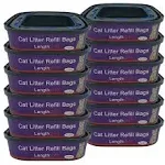 12 Pack Cat Litter Refill Bags Cartridge Compatible with Genie Cat Litter Standard and Plus Pails