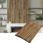 Woody Walls Solid Wood Slat Wall Paneling, Each Wood Slat Wall Panel is Made of Real Wood, Acoustic Wood Panels Have 0.75 NRC, Set of 2 Seamless Joint Wood Panels for Walls (White Ash - Grey Felt)