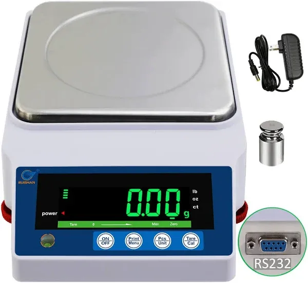 6000gx0.01g Large Range Lab Scale Precision Electronic Digital Lab Weight Ana...