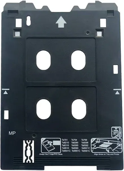 Brainstorm ID Inkjet PVC Card Tray for Canon PIXMA TS82xx, TS83xx, and