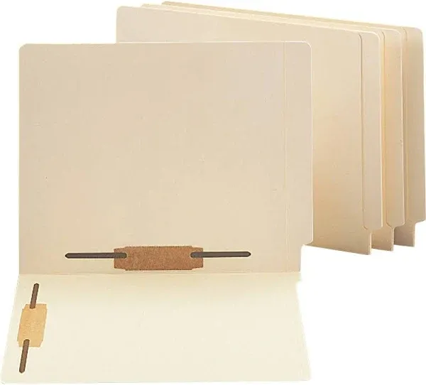 Smead End Tab Fastener File Folder, Shelf-Master® Reinforced Straight-Cut Tab