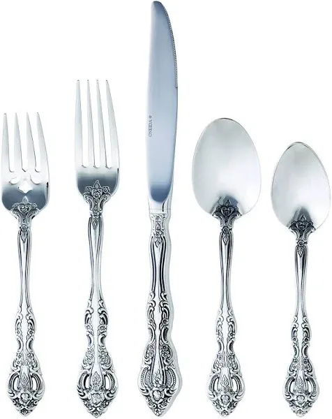 Oneida Michelangelo 45 Piece Fine Flatware Set, Service for 8, 18/10 Stainles...