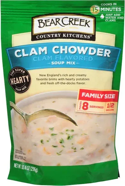 Bear Creek Clam Chowder Soup Mix