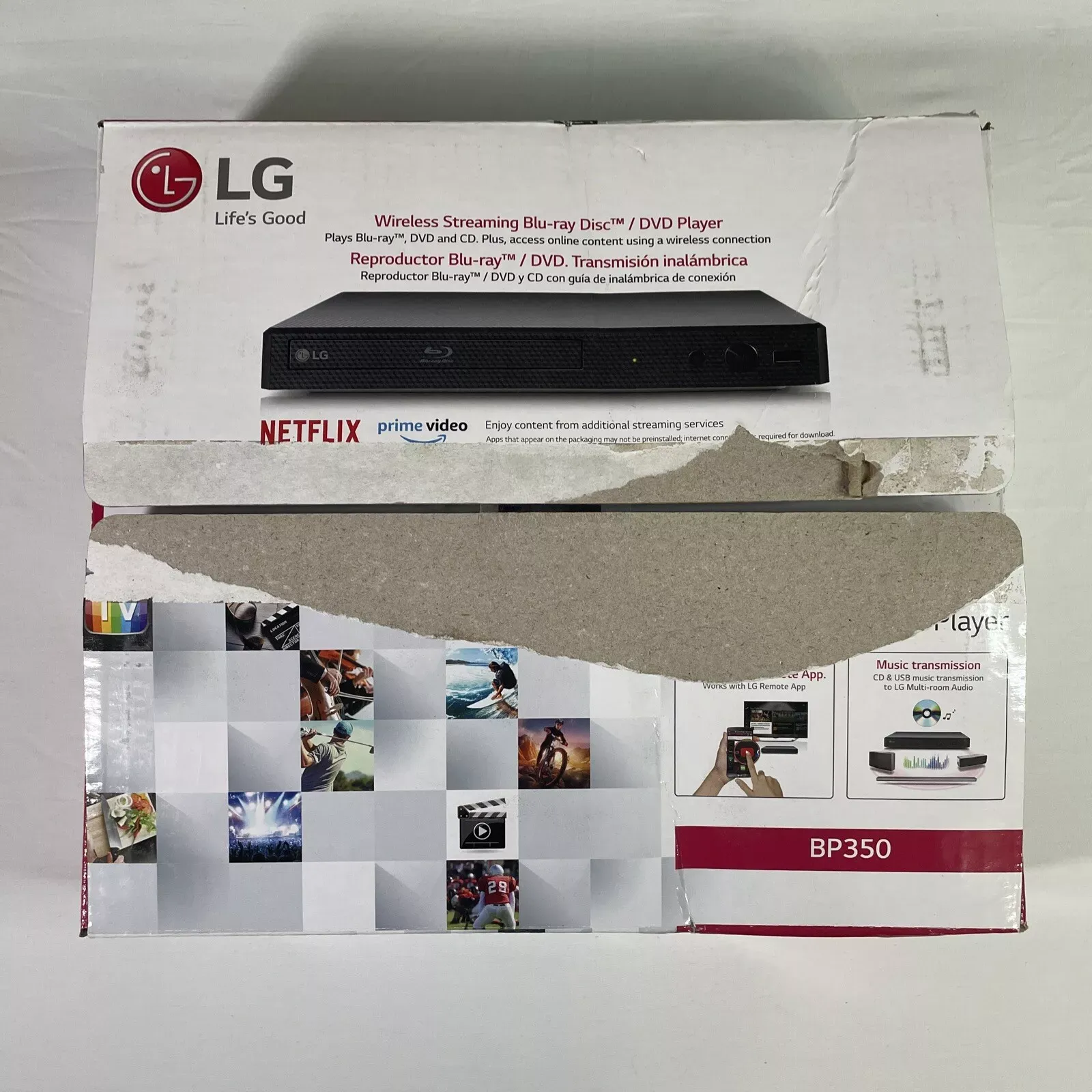 LG Blu-ray Disc Player with Built-in Wi-Fi