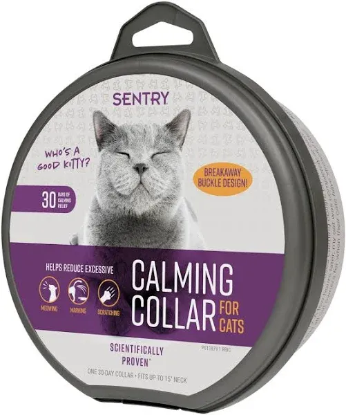 Sentry Calming Collar for Cats Long-Lasting Pheromone Collar Helps Calm Cats ...