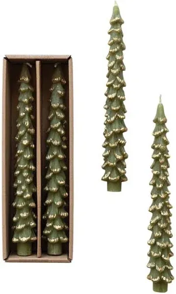 SET OF 2 TAPER TREE CANDLES