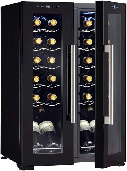 Wine Enthusiast 24-Bottle French Door Dual-Zone Compressor Wine Cooler