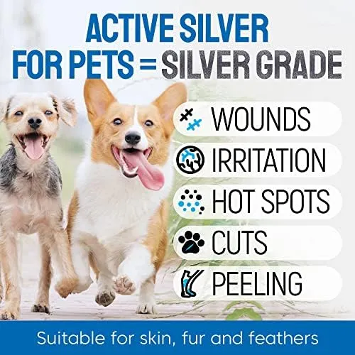 Wound Spray for Pets ● Colloidal Silver Wound and Skin Care for Dogs &amp; Cat