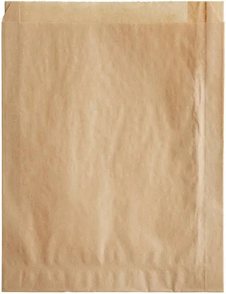 Bagcraft NK25 EcoCraft Grease-Resista<wbr/>nt Sandwich Bag 6 1/2 x 1 x 8 Natural