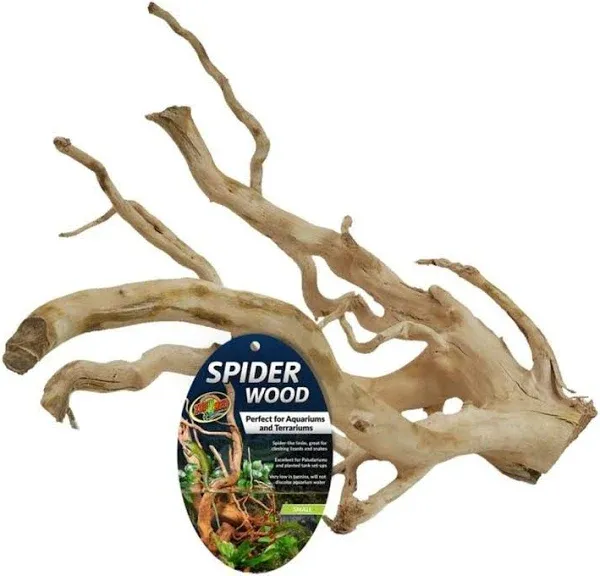 Spider Wood, Small, Perfect for Aquariums and Terrariums, 690857, Small/8-12 Inc