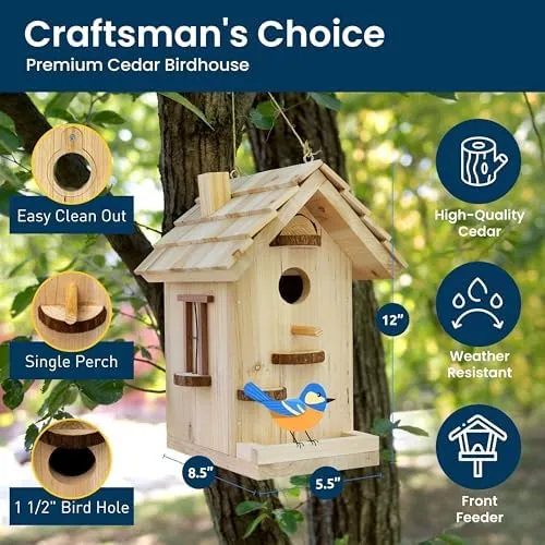 Spark Jump Premium Bug Hotel Kit DIY Solid Cedar Wood Craft Kit for Building Your Own Bee Hotel, Lady Bug House, or Ma