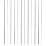 Panxxsen 12 Pcs Acrylic Dowel Rods for DIY Crafts,Transparent,0.25" Diameter, 12" Length