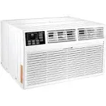 Whirlpool 14,000 BTU Through the Wall Air Conditioner, 230V, Cools up to 700 Sq. Ft for Living Room, Bedroom, Kitchen, Apartment, with Dehumidifier, Remote Control, Digital Display, 24H Timer, White