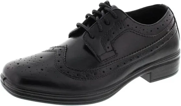 Deer Stags Boy's Ace Formal Dress Shoes Wingtip Brogue Oxford for Church, School Uniform, Graduation/Luggage