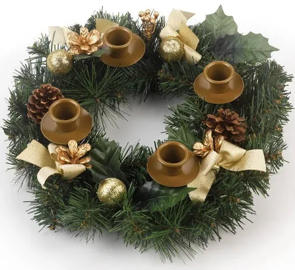 Traditional Pine Cone Advent Wreath