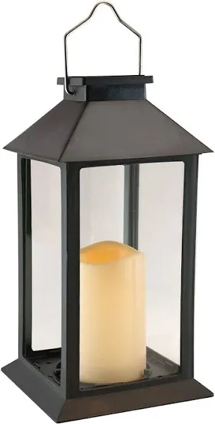 LumaBase Solar Powered Lantern with LED Candle