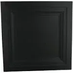 Art3d 12-Pack Square Black Drop Ceiling Tile 2ft x 2ft, PVC Ceiling Panel 24 x 24in.