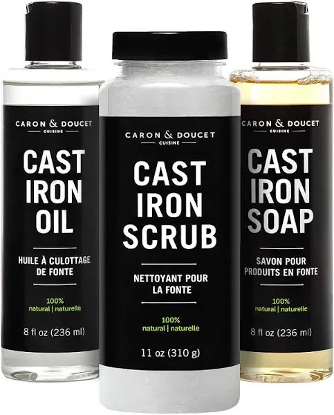 CARON & DOUCET Cast Iron Ultimate Cleaning Bundle