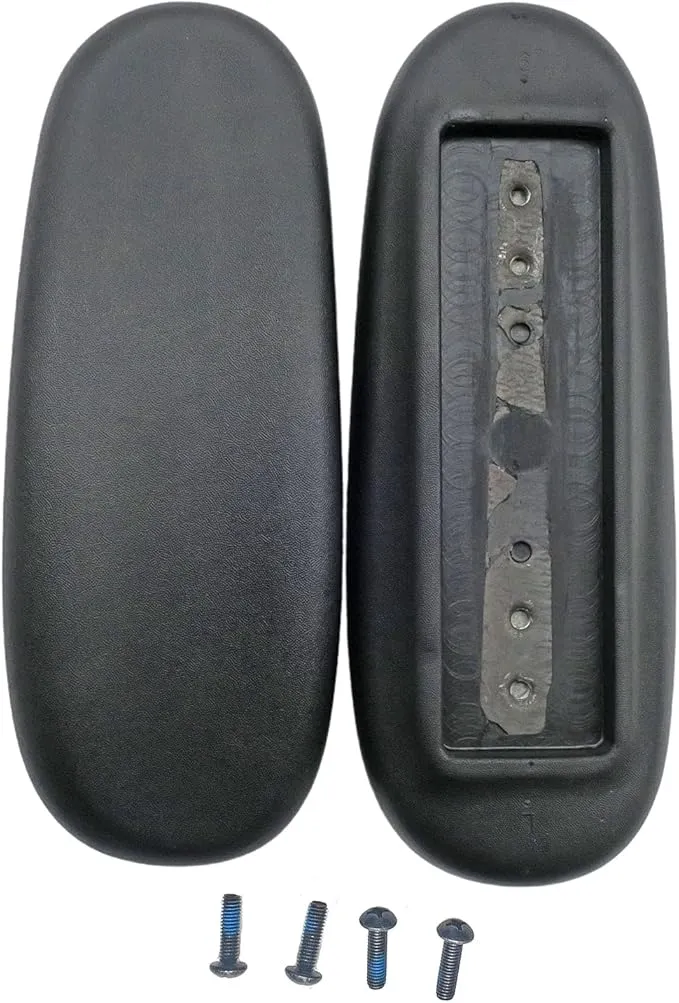 2X Universal Office Desk Computer Chair Replacement Part Arm Pads Armrest 4" and 5.5" Mounting Hole, Vinyl