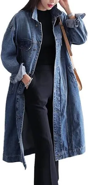 Women's Loose Long Sleeve Denim Jacket