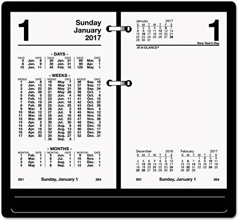 At-A-GLANCE Financial Desk Calendar Refill