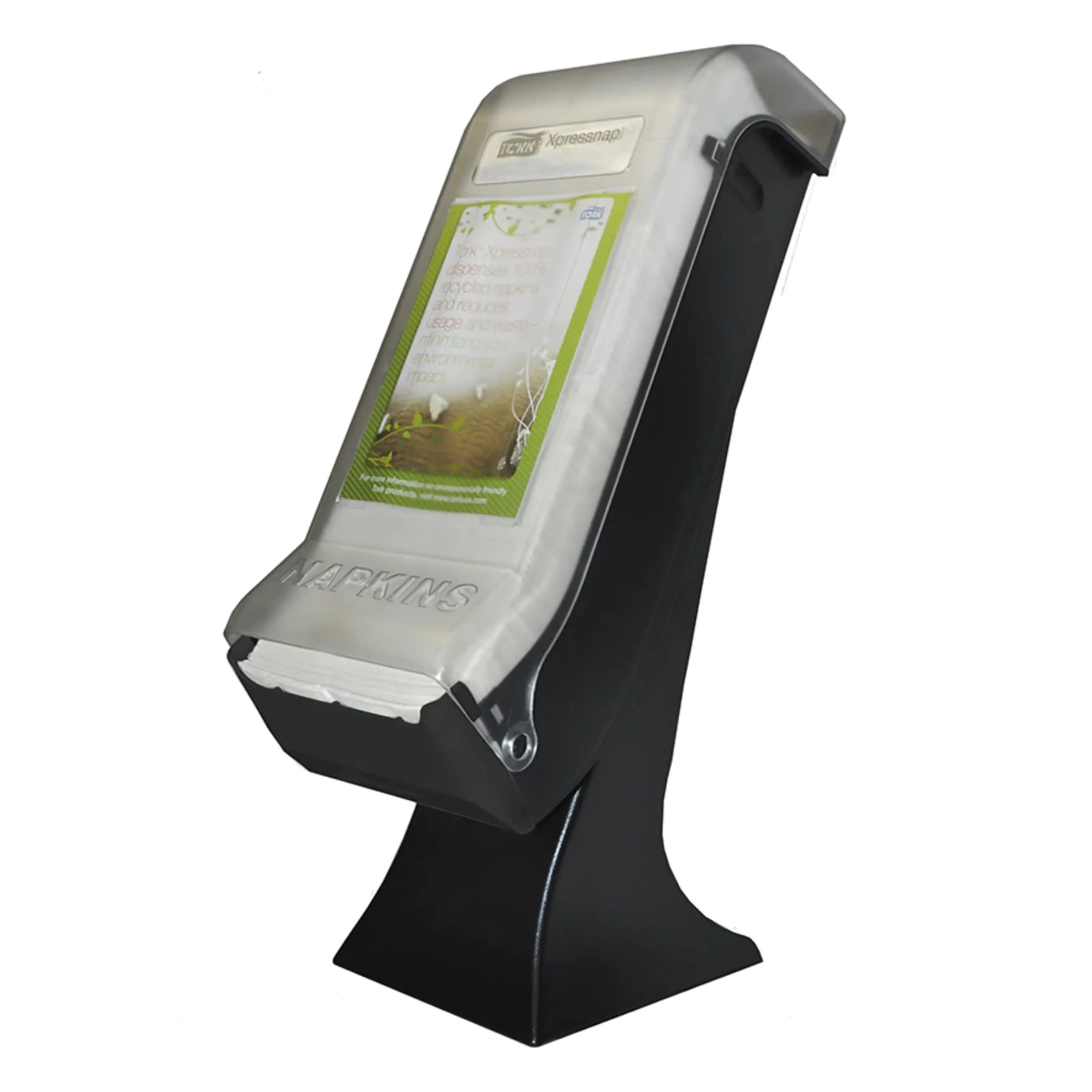 Tork Xpressnap Classic Stand Napkin Dispenser with Drive-Thru Black 