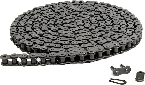 Jeremywell #35 Roller Chain 5 Feet (159 Links) + 1 Master Link for Go Karts, Mini Bikes, Motorcycles, Dirt Bike and Industrial Machinery