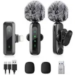 Wireless Lavalier Microphone for Iphone Ipad,Mini Microphone for Iphone with Noi