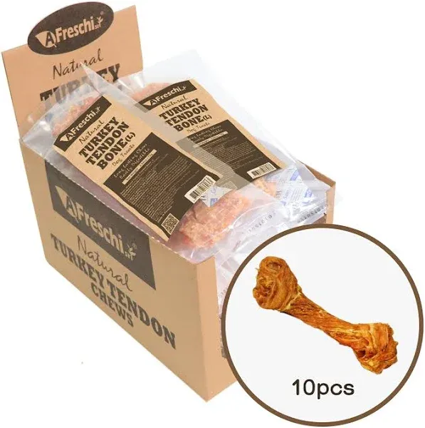 Afreschi Turkey Tendon for Dogs, Dog Treats for Signature Series, All Natural Hu