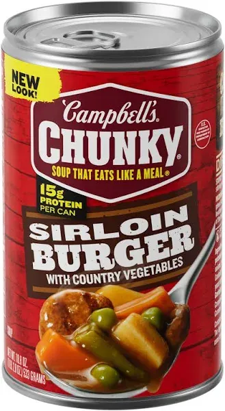 Campbell's Chunky Sirloin Burger With Country Beef Soup