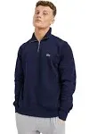 Lacoste Mens 1/4 Zip Cozy Sweatshirt Navy M