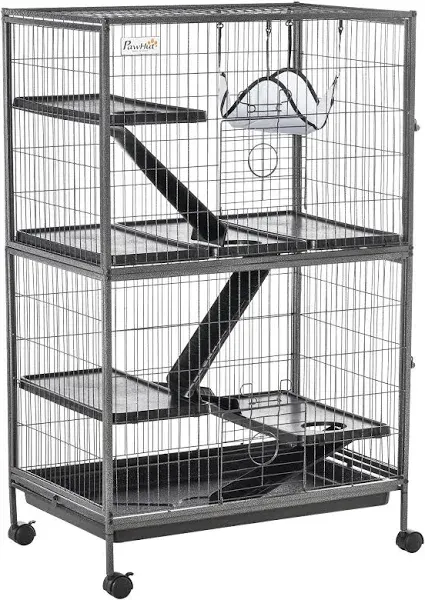 PawHut Rolling Small Animal Cage