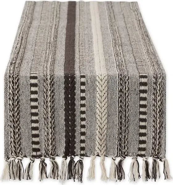 DII® 108" Braided Stripe Table Runner