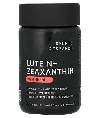 Sports Research Lutein + Zeaxanthin with Coconut Oil