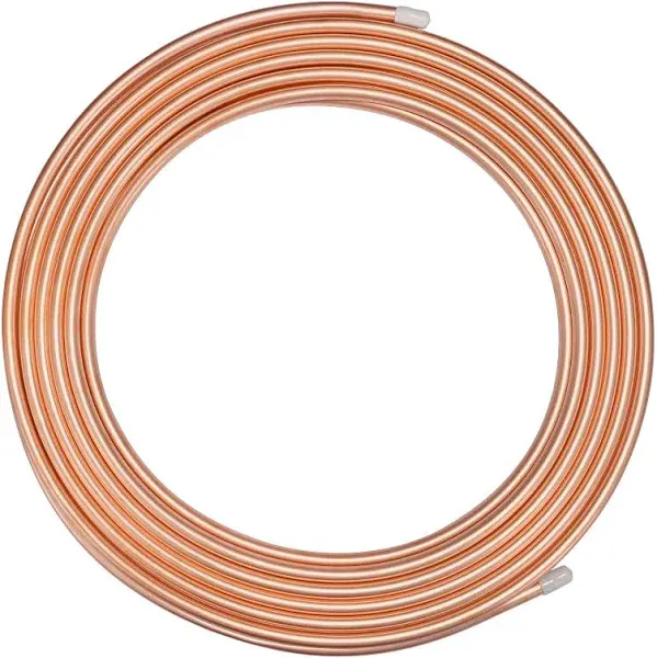 BELLA BAYS Copper Tubing 3/4" OD x 0.688" ID x 50 Ft, 99.9% C12200 ASTM B280 Refrigeration ACR Tubing Seamless Soft Coil Round T2 Pure Copper Tube for HVAC System, Refrigerators, Industry, DIY