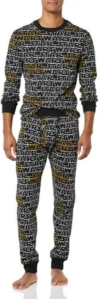 Amazon Essentials Disney Marvel Star Wars Men's Snug-Fit Pajama Sleep Sets