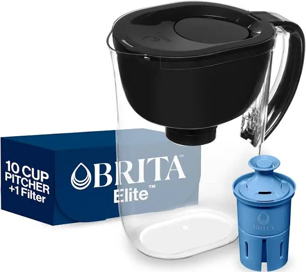 Brita 10-Cup Water Filter Pitcher with Elite Filter