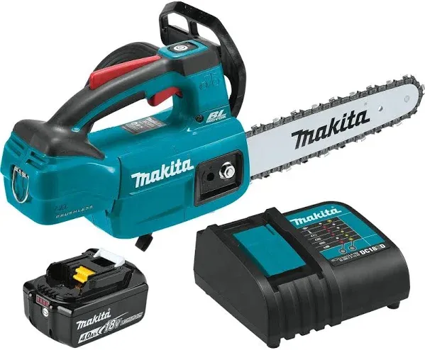 Makita XCU06SM1 18V LXT Lithium-Ion Brushless Cordless 10" Top Handle Chain Saw Kit